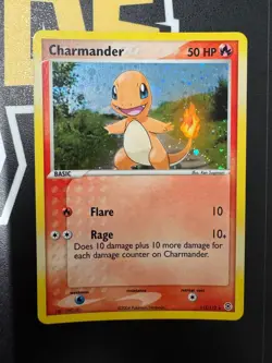 Pokemon Charmander EX Fire Red Leaf Green Holo 113/112 Ultra Rare Card - Image 1
