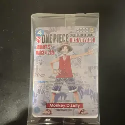 One Piece Monkey D. Luffy US College Basketball Card St John’s In Hand Ships now - Image 1