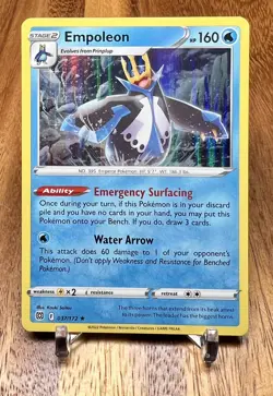 Empoleon 037/172 Holo Rare Brilliant Stars Pokemon Card NM - Image 1
