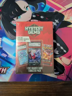 Pokemon Mystery Gems 1 CGC Graded Card & 1 Booster Pack 2024 Edition - Image 1