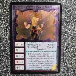 Ani-mayhem Dragonball Z Super Saiyan Trunks Vintage 1997 Ultra Rare Foil Card Mp - Image 3