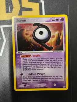 Pokemon Unown Z/28 EX Unseen Forces Ultra Rare Holo Card - Image 1