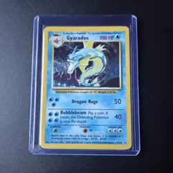 Gyarados 6/102 Base Set Holo Rare Pokemon Card WOTC 1999 Vintage - Image 1