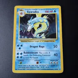 Gyarados 6/102 Base Set Holo Rare Pokemon Card WOTC 1999 Vintage - Image 2