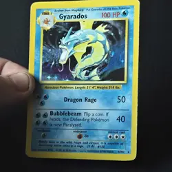 Gyarados 6/102 Base Set Holo Rare Pokemon Card WOTC 1999 Vintage - Image 4