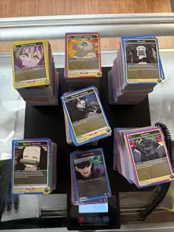 Large Bulk Lot Of Union Arena Trading Cards Demon Slayer, JJK, Attack On Titan - Image 1