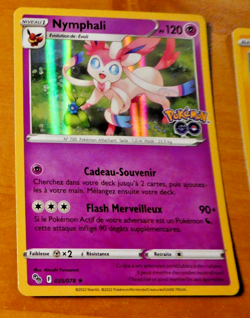 POKEMON CARD HOLO RARE CARTE NYMPHALI GO 035/078 PROMO FR MINT 2022 - Image 1
