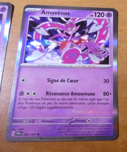 POKEMON MASCARADE CARD RARE HOLO CARTE AMOVENUS 093/167 FR TWM NM - Image 1