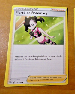 POKEMON STARS ETINCELANTES FRANCAISE CARD CARTE Fierte de Rosemary 145/172 FR NM - Image 1