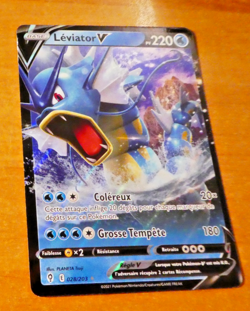POKEMON FRANCAISE CARD HOLO CARTE Leviator V 028/203 EB07 FR ** - Image 1