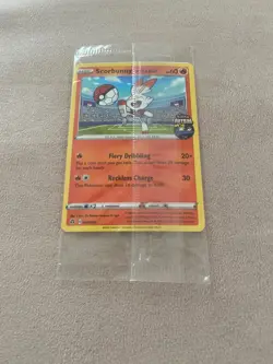Scorbunny on the Ball Pokemon Futsal Promo Card Sealed - Image 1