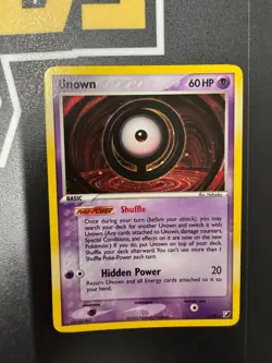 Pokemon Unown O/28 EX Unseen Forces Ultra Rare Holo Card - Image 1