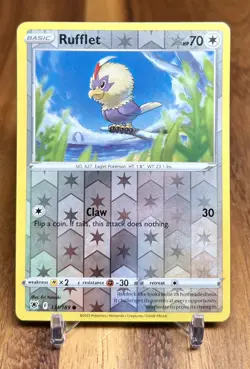 Rufflet 131/189 Reverse Holo Common Astral Radiance Pokemon Card NM - Image 1