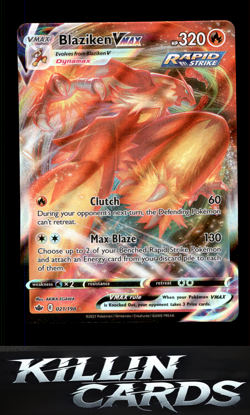 Blaziken VMAX 021/198 Pokemon Ultra Rare SWSH06: Chilling Reign Card NM - Image 1