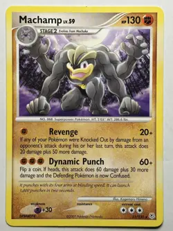 Machamp Diamond and Pearl 31/130 LP-NM Pokemon card - Image 1