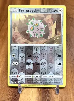 Ferroseed 121/195 Reverse Holo Common Silver Tempest Pokemon Card NM - Image 1