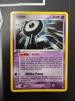 Pokemon Unown L/28 EX Unseen Forces Ultra Rare Holo Card - Image 1