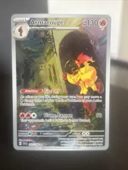 Armarouge Scarlet & Violet Base Illustration Rare Holo Pokemon TCG Card 203/198 - Image 1