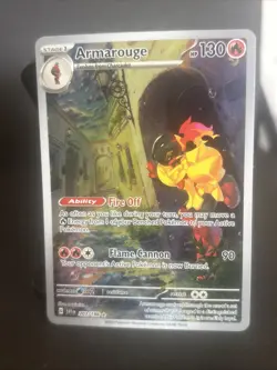 Armarouge Scarlet & Violet Base Illustration Rare Holo Pokemon TCG Card 203/198 - Image 2