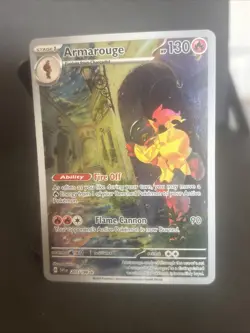 Armarouge Scarlet & Violet Base Illustration Rare Holo Pokemon TCG Card 203/198 - Image 3