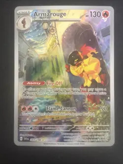 Armarouge Scarlet & Violet Base Illustration Rare Holo Pokemon TCG Card 203/198 - Image 4