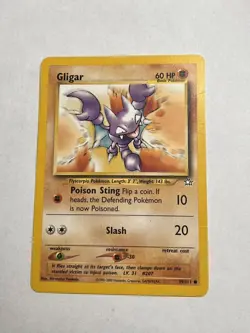 Gligar 59/111 Pokemon Card TCG Neo Genesis Unlimited Non Holo LP 2000 box-S4 - Image 1