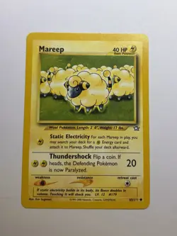 MAREEP - Neo Genesis Set - 65/111 - Common - Pokemon Card - Unlimited - NM - Image 1
