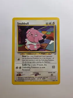 SNUBBULL 74/111 - Neo Genesis Set - VINTAGE WOTC Pokemon Card - Unlimited NM/LP - Image 1