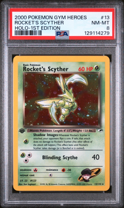 PSA 8 Custom Set 3 cards for derkw_31 Shining Magikarp Rocket Moltres & Scyther - Image 3