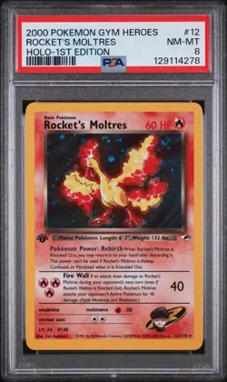 PSA 8 Custom Set 3 cards for derkw_31 Shining Magikarp Rocket Moltres & Scyther - Image 5