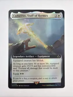 Caduceus, Staff of Hermes (Extended Art) Universes Beyond: Assassin's Creed Foil - Image 1