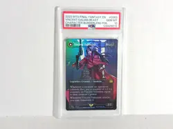 Vincent Valentine Borderless Foil Final Fantasy PSA 10 Galian Beast Character - Image 1
