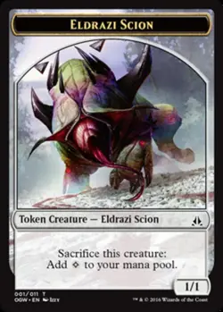 x4 Eldrazi Scion Token (001) T MTG Oath of the Gatewatch M/NM, English - Image 1
