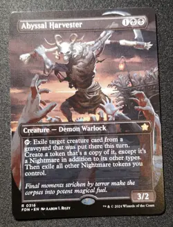 Abyssal Harvester - Borderless - FDN - MTG - EN - NM - 0316 - Image 1