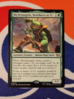 Michelangelo Weirdness to 11 - Teenage Mutant Ninja Turtles - MTG- NM - R - TMNT - Image 1