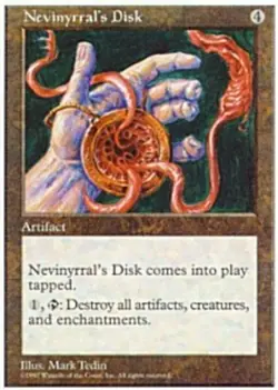 1 x Nevinyrral's Disk - Fifth Edition - Moderate Play - MTG - Image 1