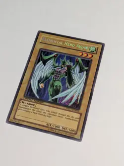 Yugioh Elemental Hero Avian EHC1-EN001 Secret Rare LP + Back DMG - Image 3