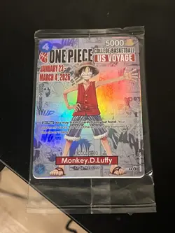 Monkey.D.Luffy (055) (College Basketball US Voyage) P-055 One Piece Promotion... - Image 1