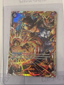 One Piece Card Game Sabo OP13-120 SEC Blocker Foil x3 Special 3 copies - Image 3