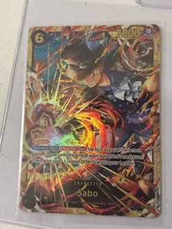 One Piece Card Game Sabo OP13-120 SEC Blocker Foil x3 Special 3 copies - Image 5