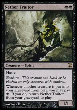 MTG NETHER TRAITOR EXC - TRADITORE ABISSALE - TSP - MAGIC - Image 1