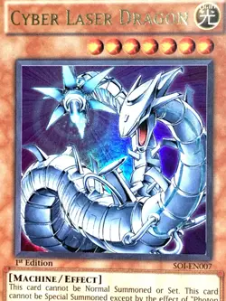 yugioh Cyber Laser Dragon SOI-EN007 North America 1st Ed Ultra Rare near mint - Image 2