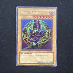 Konami Yu-Gi-Oh! Dark Magician Ultra Rare Spellcaster LOB-005 Unlimited - Image 1
