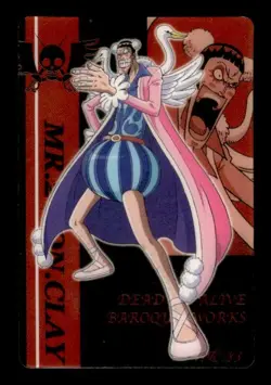 Bentham Bon Clay No. 83 Bandai Japanese One Piece Card ~ HP - Image 1