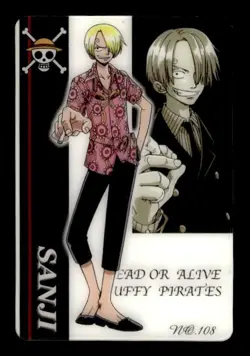 Sanji No. 108 Bandai Japanese One Piece Card ~ HP - Image 1