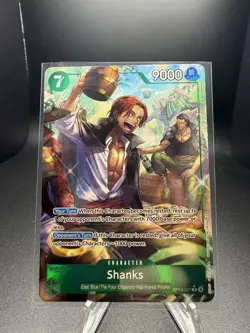 One Piece English OP14-027 Shanks R Alt Art The Azure Sea's Seven - Image 1