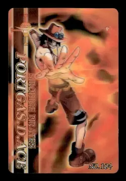 Portgas.D.Ace No. 104 Lenticular Bandai Japanese One Piece Card ~ HP - Image 1