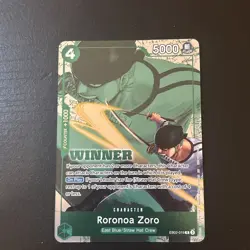 Roronoa Zoro (Winner Pack 2025 Vol. 3) EB02-019 One Piece Promotion Foil - Image 1