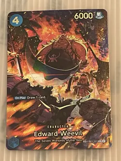Edward Weevil SP EB01-023 THE AZURE SEA'S SEVEN ONE PIECE Card ENGLISH OP14 - Image 1