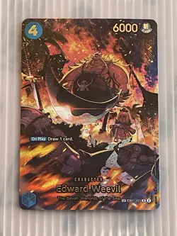Edward Weevil SP EB01-023 THE AZURE SEA'S SEVEN ONE PIECE Card ENGLISH OP14 - Image 3